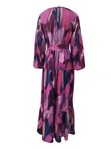 Arab-Style Casual Simple Elegant Everyday Dress, Modest - Multicolor - View 5