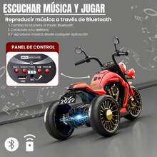 MAGIC SELECT Scooter Eléctrica para Niños de 1-3 Años con Mando de Control y Acelerador Manual, Música, Bluetooth y Luz, Batería Recargable y Cargador Incluido - Rojo - Ver 5