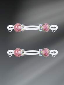 CIZME 1 对可爱玻璃乳头袖口，适合女性日常装饰，假乳头穿孔首饰彩色玻璃可调节假乳头环假穿孔首饰夹在乳头上非穿孔乳头首饰 - Fake Nipple Ring - 查看 19