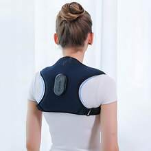 2-In-1 Back & Shoulder Massager – Posture Corrector With Vibration & Heat, 3-Speed Adjustable, Intelligent Timing For Home Use - 藏蓝色 - 查看 7