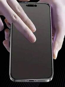 3pcs/Set 9H Matte Privacy Screen Protector Compatible With IPhone 17/16 Pro Max/16/16 Pro/16 Plus/15 Pro Max/15/15 Pro/15 Plus/14 Pro Max/14 Pro/14 Plus/14/13/12/11/XR/X/XS/7/8, Anti-Fingerprint Matte Privacy Screen Protector (6.1 Inch), Full Coverage Matte Screen Protector, Soft Ceramic Matte Privacy Screen Protector, Compatible With Phone Cases - Black - View 3