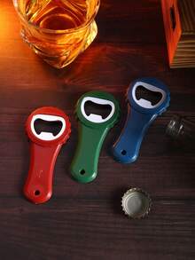 1/2/3pcs Random Color Wave Edged Bottle Opener, Portable Compact Beer Wine Juice Opener, Practical Kitchen Restaurant Small Tool - Multicolor - View 9