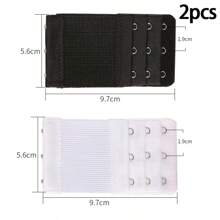 2/3pcs Bra Extender 2Hook3Row, Elongated, Underwear Accessories,Elastic, Adjustable, Underwear Extension Buckle, Bra Extension Buckle, Breasted Bra Back Buckle