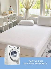 1 件 100% 防水竹纤维床垫保护套，170gsm，更柔软舒适，14 英寸