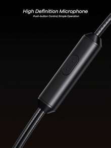 Remax 1.2M Type-C Wired In-Ear Headphones,HiFi Dynamic Mic, Transparent Shell, TPE Materials,Soundproof Ear Caps, Noise Reduction And Bass Boost,Black/White - 彩色 - 查看 5