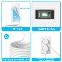 14-In-1 Desktop Charging Station - Surge Protector With USB-C Ports, 4 Outlets And 6 USB(3 USB-C), 5ft Extension Cord, Wall-Mounted, Multiple Outlets For Home And Office Dorm, Kitchen, Overload Protection - 查看 6