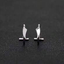 8件不锈钢假唇环吸血鬼牙环可调节不穿孔唇环耳夹耳环假唇环假鼻中隔穿孔饰品男女通用 - 彩色 - 查看 4