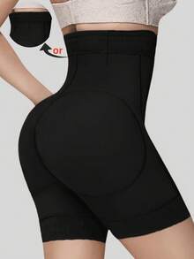 Women Tummy Control Shapewear Bottoms, High-Waisted Abdominal Control Shorts, Butt Lifting, Firm Waist And Lift Buttocks, Black Tights, Classic Daily Wear - Black - View 2