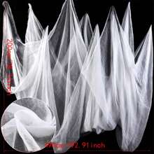 1pc Halloween Gauze Stretch Cobweb Black/ White/Red For Haunted Houses Halloween Party Scene Home Bar Haunted House Decor Horror Prop