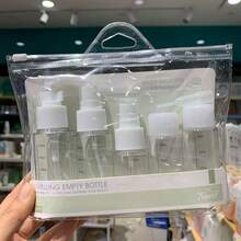 Set de 8 botellas cosméticas de viaje, kit organizador de maquillaje portátil, bolsas de plástico EVA