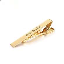 1 pieza Clip de corbata personalizado, se puede grabar con nombre o patrón, disponible en oro, plata y negro, adecuado para el Día del Padre, cumpleaños, Halloween, Navidad, boda, regalo único para amigos, invitados y padres - Multicolor - Ver 8
