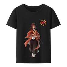 COOL SUMMER Japanese Kawaii  DemonS SlayerS Tshirt Kimetsu No Yaiba Hot Anime Streetwear Tee Tanjirou Kamado Unisex Loose Tops Tshirt - màu đen - Xem 1