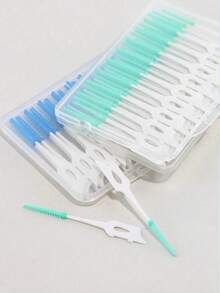 40/100pcs Soft Dental Floss Picks, Random Styles. Silicone Floss Sticks Dental Cleaning Tools For Oral Care, Elastic Soft Bristle Toothpick Sticks, Portable And Easy To Use Interdental Cleaners, Suitable For Removing Food Particles Between Teeth When Out. The Flexible Tapered Synthetic Rubber Bristles Can Easily Insert Into Most Teeth Gaps.