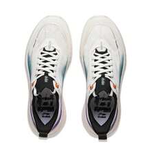 Li-Ning Herren SOFT COOL 2 Memory Foam Schnürschuhe, klassische Lässig Schuhe für Pendeln und Mode, AGLV009 - Milchweiß/tiefes Seeblau/kräftiges Lila - Übersicht 7
