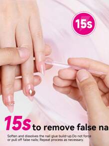 3 piezas/1 pieza Removedor de pegamento de uñas de 10ml para uñas postizas, removedor multifuncional para puntas de uñas, removedor de pegamento suave para uñas Gel X, removedor de esmalte de uñas sin acetona