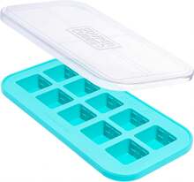 2 Tbsp. Silicone Freezer Molds - Perfect For Storing Garlic, Herbs, Ginger, Pesto, Tomato Paste, Lemon Juice, Purees And More - Silicone Baby Food Freezer Tray - Aqua – 1-Pack,9832652 - 金色 - 查看 1