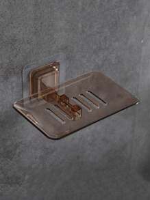 Acrylic Drainage Soap Dish, Wall Mounted Adhesive Soap Holder, Plastic Soap Box For Bathroom, Crystal Model Drainage Soap Box, Wall Mounted Soap Box, Non-Waterlogged Soap Holder, Soap Tray, Soap Holder, Soap Box Soap Box