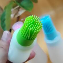 1 Pcs Silicone Oil Brush, High Temperature Resistant, Suitable For Family Barbecue, Outdoor Barbecue, Fried Steak, Household Oil Bottle, Light And Portable, Very Suitable For Camping Barbecue,Cooking Brush For Oil And Sauce - 彩色 - 查看 5