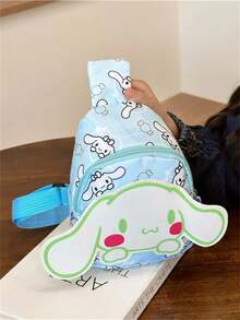 Sanrio 1 pieza Bolso de cintura con diseño de dibujos animados lindos de Sanrio, bolso de pecho portátil de moda, bolso cruzado de hombro versátil