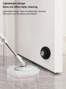 2pcs/Set Soft Magnetic Door Stop - Easy Installation, Adhesive Mounting | No Drilling, Suitable For Home & Office