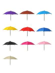 1/2 piezas Soporte de teléfono con paraguas, paraguas impermeable y protector solar para exteriores con soporte para teléfono, mini paraguas anti-UV para lluvia ligera, visera de sol universal para teléfono, parasol para teléfono anti-reflejo para exteriores - Multicolor - Ver 9