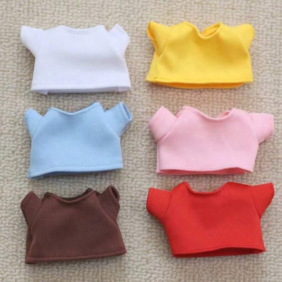 Camiseta casual de 17 cm, camiseta versátil para decoraciones de peluche de 1ra/2da/3ra generación