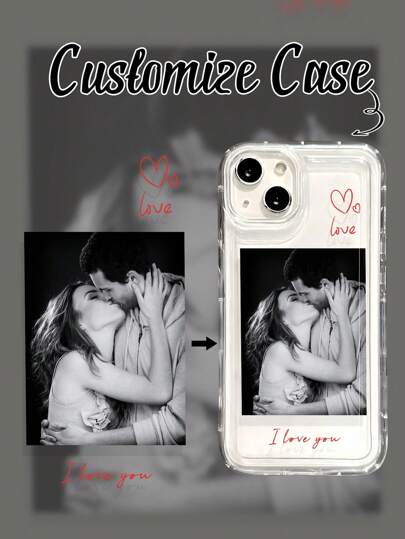 Anpassat modernt personligt fototelefonskal, lämplig för iPhone 11, 13, 15, 16 Pro Max, par, årsdag, födelsedag, personligt porträtt, vänskap, husdjursfoton, stötsäkert och tjockt telefonskyddsfodral, Halloween-tillbehör 2025, snygg, färgglad, vintage, söt, kontrakterad, rolig, anpassad, personlig, unik, anpassad, perfekta presenter till honom, perfekta presenter till henne, pojkvän, flickvän, familj, vänner, mor- och farföräldrar, par, för årsdagar, för födelsedagar, telefonskal, mobiltelefoner och tillbehör