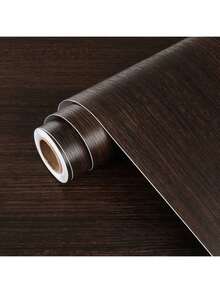 1 卷自粘木纹贴纸，适用于卧室、厨房、旧木门、家居装饰、家具翻新、变色、隐藏缺陷、乙烯基自粘墙纸、瓷砖贴纸墙纸墙贴墙面装饰房间装饰壁纸贴纸墙卧室装饰厨房装饰 - 棕色 - 查看 9