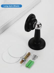 2pcs/Set Soft Magnetic Door Stop - Easy Installation, Adhesive Mounting | No Drilling, Suitable For Home & Office