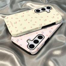 Ditsy Floral All Over Print Mobile Phone Case Compatible With Sam Galaxy A13 A25 A36 A52 Note 20 Ultra S21 S22 S23 S23 S24 Plus Edge FE Smooth Surface Flower Design Cellphone Protective Cover For Girls Women - 黃色 - 查看 2