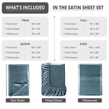 4-Piece Satin Sheet Set Lux Décor Polyester Silky Soft & Breathable – Deep Pocket Fitted Sheet For Home Decor- Graduation Gifts, Home Decor, Sleep Protection For Dorms, Student Beds, Back-To-School Gift, Valentine's Day Bedroom, Spring Bedding Refresh, Guest Room Essentials, Dorm Room Bedding, Premium Bed Linens, Easy Care Sheets, Hypoallergenic Fabric, Year-Round Comfort, Master Bedroom Update, Matching Bedding Set, Hotel Quality Linens, Wrinkle-Free, Cooling Touch, Modern Style - 藏蓝色 - 查看 4
