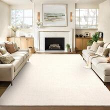 Modern Washable Solid Kitchen Printed Area Rug Easy To Clean Home Aesthetic Decor Carpet Stain Resistant Non Shedding Floorcover Low Pile Soft Entrance Runner Rug Non Slip Bordered Mat Throw Rug For Living Room Dinning Room Bathroom Bedroom Laundry - 米色 - 查看 3