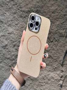 Luxury Bling Glitter Camera Lens Magsafe Magnetic Case Cover For IPhone 16/15/14/13/12/11/Pro/Promax - 金色 - 查看 8