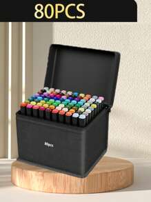 24/30/36/40/48/60/80/100/120/168 Colors Double Tip Art Marker Sets Professional Permanent Sketch Marker Pen For Art Drawing Painting Sketching Calligraphy Journal Planner Comics Design School Supplies Gift For Halloween School Supplies,Back To School