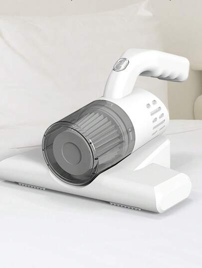 Aspiradora de Mano Inalámbrica para Eliminar ácaros, Gran Succión, 3600 PA, 2000 MAh, Luz Violeta, Funcionamiento Silencioso para un Ambiente Hogareño Confortable.