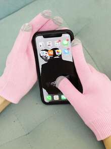 1 对保湿美白足膜，含精油，适用于干裂足部护理，凝胶足跟和腿部保暖，为足部补水 - 粉色 - 查看 11