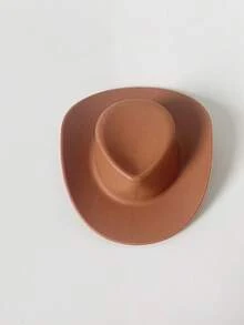 20pcs Mini Brown Cowboy Hat Craft Supplies, Perfect For DIY Projects, Party Decorations And Western Theme Celebrations - Multicolor - View 4