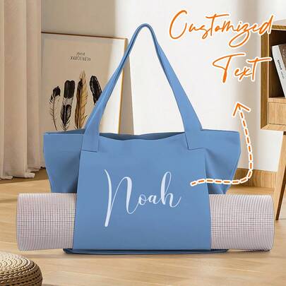 Personalised Large Name Organic Yoga Tote Bag, Script Font, Custom Yoga Bag, Yoga Mat Bag, Pilates Bag, Meditation Bag,Tote Bag,Monogram Bag,Monogram Tote,Personalise Tote,Personalised Bag,Personalized Bag,Personalised Tote,Gift For Her,Yoga Bag,Monogram Yoga Bag,Custom Yoga Bag,Yoga Tote Bag,Personalised Yoga