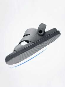 Men's Non-Slip Outdoor Sandals, EVA Flip Flops, Fashion Beach Shoes For Spring And Summer - Grey - View 4