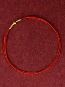 1pc Lucky Transport Beads Red Rope Handmade Bracelet For Women Men Couples Protection Jewelry