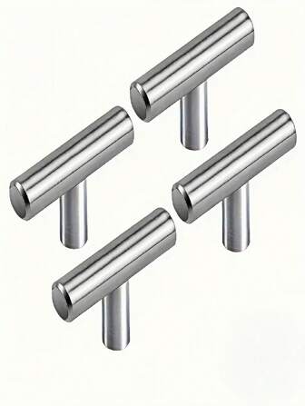 1/2/5/10 piezas Tirador de un solo orificio, tiradores de cajón de acero inoxidable cepillado en níquel para cocina, gabinetes, cajones y armarios