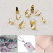 10/100pcs Stainless Steel Lobster Clasp Pendant Connector, Bracelet Necklace DIY Jewelry Accessories