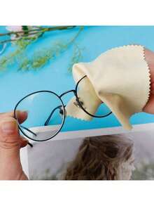 5/10/30/50pcs Thick Microfiber Cloth - Streak-Free & Lint-Free For Sunglasses, Glasses, Phones, Camera Lenses, Laptop Screens, Random Colors, Back To School Gear, Travel, Camping, Everyday Use