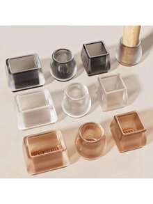 4 件耐磨防滑家具腿套 - 耐用的椅子和桌腿保护套，适合直径 0.79-1.18 英寸至 1.57-1.97 英寸，塑料材质，降噪 - 彩色 - 查看 3