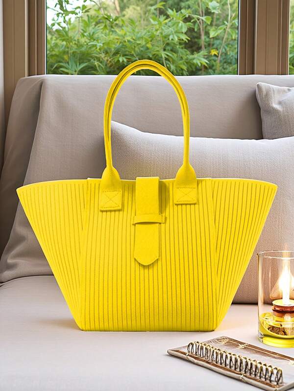 Tunpurle Bolsa de ombro única feminina, bolsa de nicho de grande capacidade, bolsa tote feminina para deslocamento diário, bolsa tipo bolinho