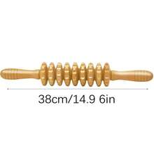 木制按摩棒，9/12轮按摩锤按摩器，经络放松颈部、腰部、大腿穴位缓解疲劳 - 彩色 - 查看 10