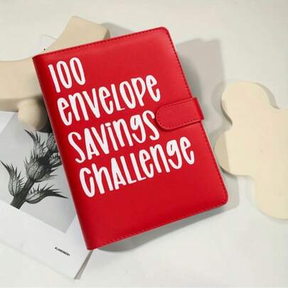 KKC 100 Days Money Saving Challenge Coin Envelope BudgetStorage Book - Binding Covers With Daily Savings Tracker,Habit-Forming System, And Cash Savings Goal Of $5050Develop A Consistent Savings Habit.