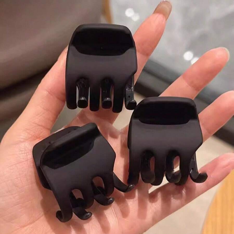 3件装高马尾爪夹发饰女士时尚发夹秋季配饰