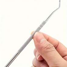 Professional Stainless Steel Ingrown Toenail Lifter - Ergonomic Curved Nail Spoon For Easy Dirt Removal, Non-Slip Grip, Deep Cleaning Pedicure Tool For Healthy Feet And Hands