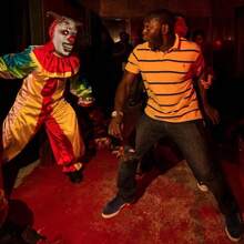 Scary Clown Masks For Adults, Horror Latex Mask, Scary Halloween Decorations Costume Mask, Role Playing Stage Props (May Have Small Holes Due To Molding Process)